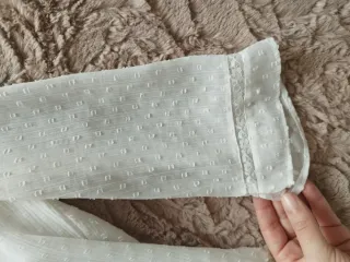 Camisa Zara Blanca Volantes