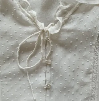 Camisa Zara Blanca Volantes