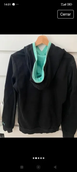 Sudadera Puma Negra con Diseño