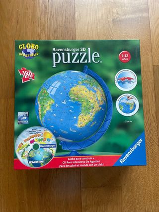 Ravensburger Puzzle 3D Globo Geográfico 180 Piezas