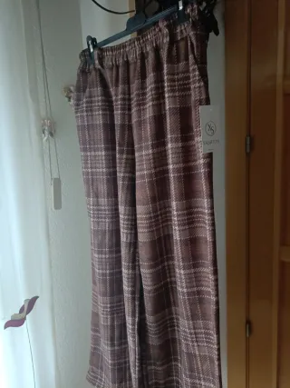 Pantalón de cuadros talla única