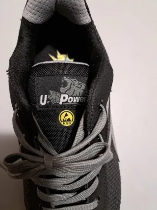 Zapatos de seguridad U-Power negros y grises