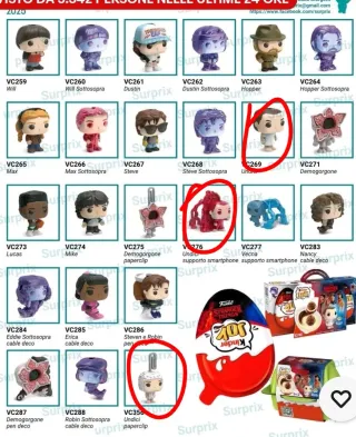 Funko Pop Kinder Joy Stranger Things