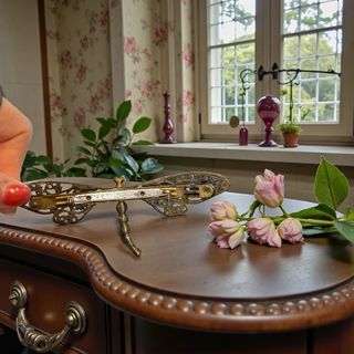 Spilla grande libellula vintage anni '70