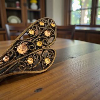 Spilla grande libellula vintage anni '70