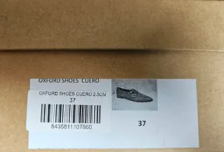 Zapatos Oxford Micuir Cuero Talla 37