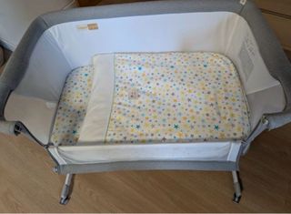 Culla Jané Babyside grigia + lenzuola