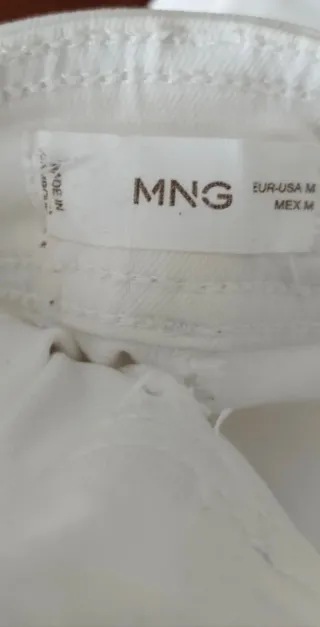 Pantalón niña Mango Teen blanco Talla M