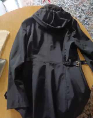 Parka Tommy Hilfiger Mujer Talla XS Negra