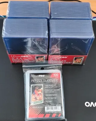 Lote 100 Toploaders y 100 Fundas Ultra Pro