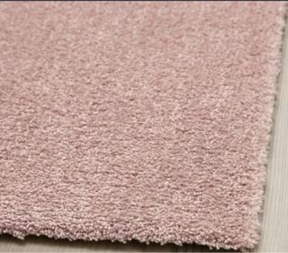 Alfombra rosado suave nueva, 80x150