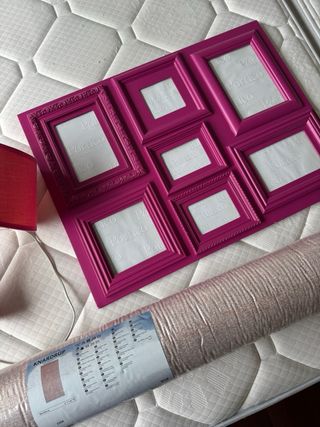 Alfombra rosado suave nueva, 80x150