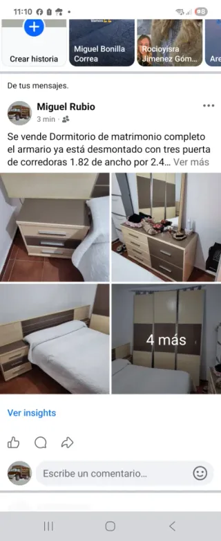 Dormitorio Matrimonio Completo recoje chiclana