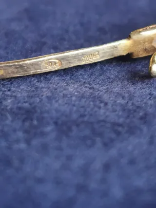 Pulsera 18k Oro 1ª Ley Grabada Media Caña años 50