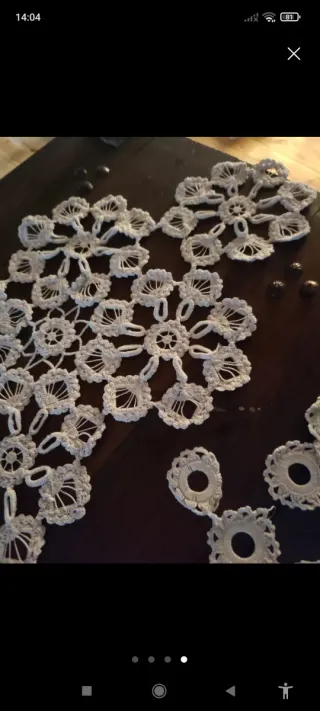 2 Caminos de Mesa Ganchillo Hechos a Mano