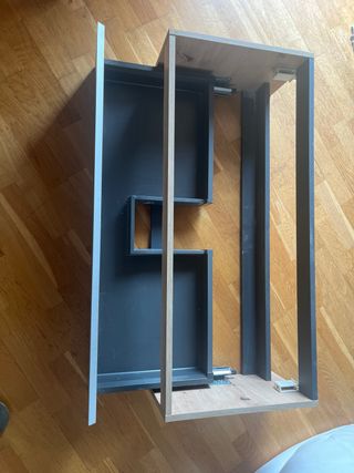 Mueble baño suspendido 1 cajón madera sin lavabo