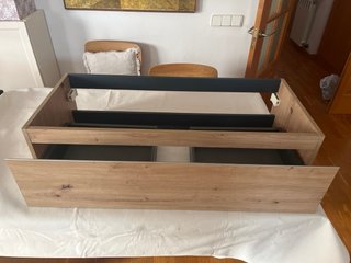Mueble baño suspendido 1 cajón madera sin lavabo