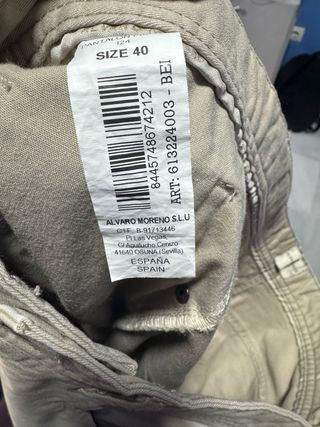 Pantalón Chino Alvaro Moreno Beige