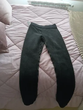 Leggings negros de felpa