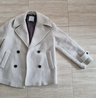 Abrigo Mango Beige Talla XS