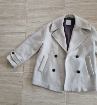 Abrigo Mango Beige Talla XS