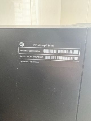 Ordenador HP Pavilion P6 Completo