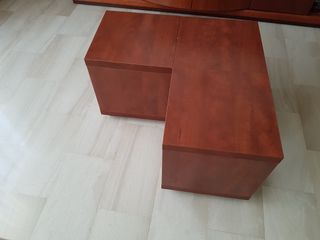 Mesa modular de madera marrón