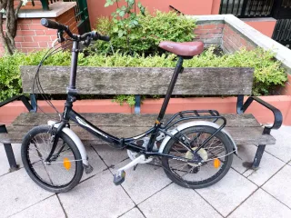 Bicicleta Plegable Negra