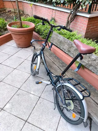 Bicicleta Plegable Negra