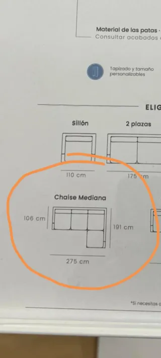 Sofá modular chaiselongue Kenay Home