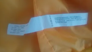 Chaquetón piel sintética amarillo