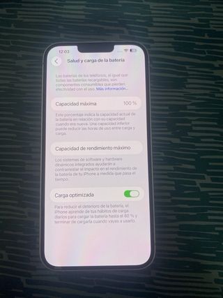 iPhone 14 Plus 256GB con batteria al 100%