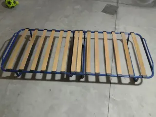 Somier plegable portátil con ruedas