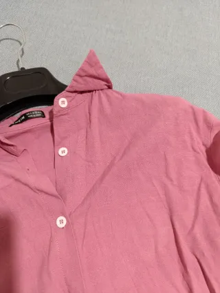 Camisa rosa manga larga