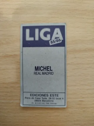 Cromo Michel 85-86 Real Madrid