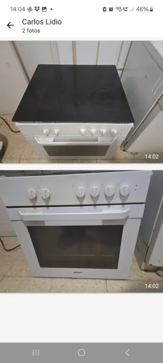Vitrocerámica y horno