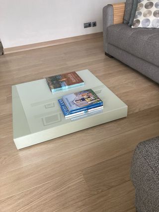 Mesa de centro / auxilar de cristal de Minotti