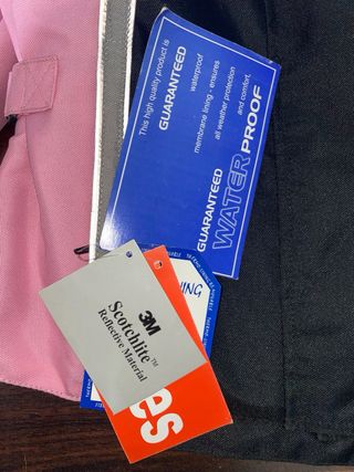 Chaqueta Moto Mujer Negra y Rosa