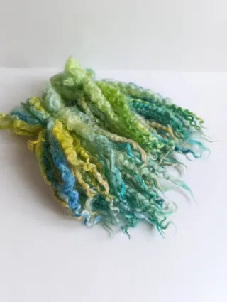 Riccioli lana per bambole, filatura, feltro