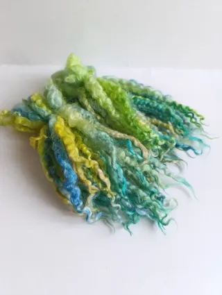 Riccioli lana per bambole, filatura, feltro