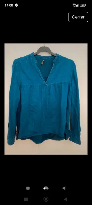 Camisa Stradivarius azul