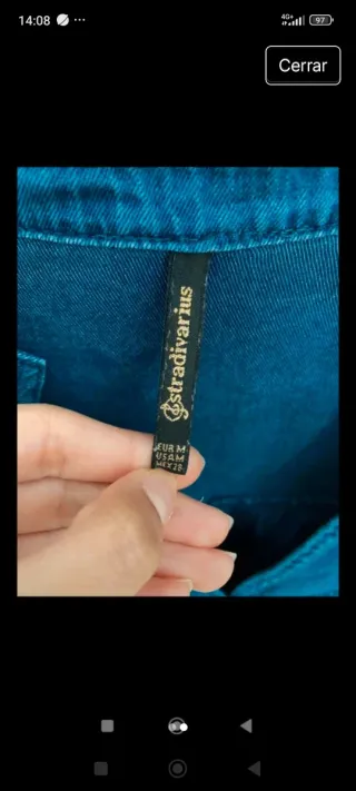 Camisa Stradivarius azul