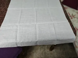 Mantel de mesa bordado floral