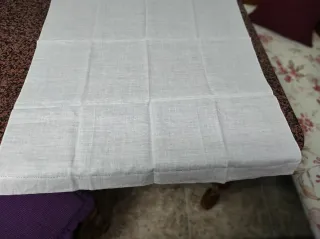 Mantel de mesa bordado floral