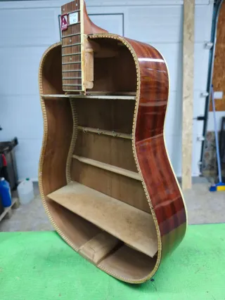 Mueble Estantería Guitarra Madera