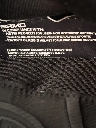 Casco de esquí rosa Briko para niña