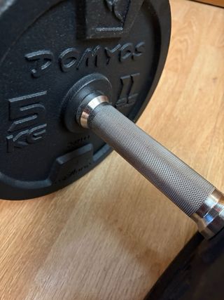 Kit Pesas Domyos 50kg: Barra + Mancuernas