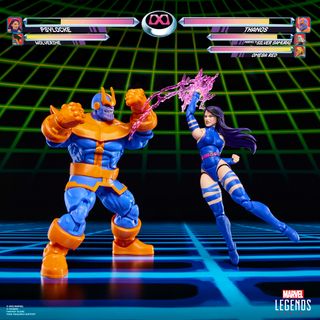 Figuras Psylocke vs Thanos Gameverse Mar