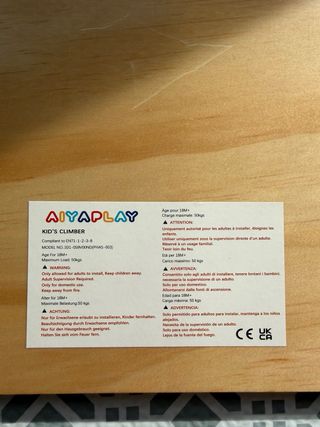 Escalador madera niños multicapa