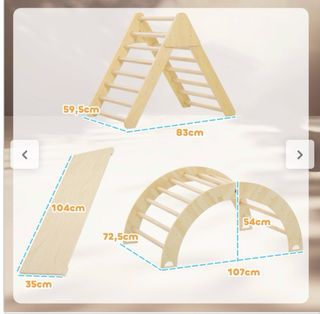 Escalador madera niños multicapa